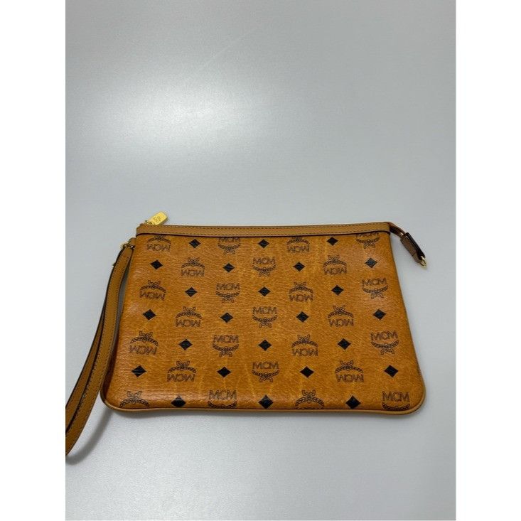 MCM MCM Visetos Original Pouch Cognac Size ONE SIZE - 1 Thumbnail