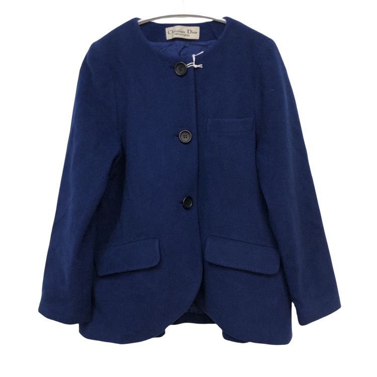 Dior Christian Dior Blue Wool Blend Coat Size M / US 6-8 / IT 42-44 - 1 Thumbnail
