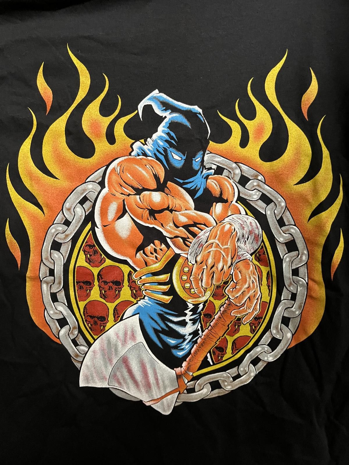 Delta American Thunder Executioner T-shirt Bike Tee Axe / Flames L Size US L / EU 52-54 / 3 - 3 Thumbnail