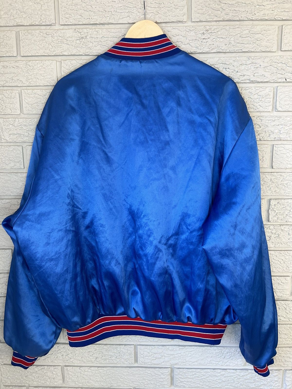 NFL × Vintage Vintage 80s New York Giants Satin NFL Jacket Size US L / EU 52-54 / 3 - 5 Thumbnail