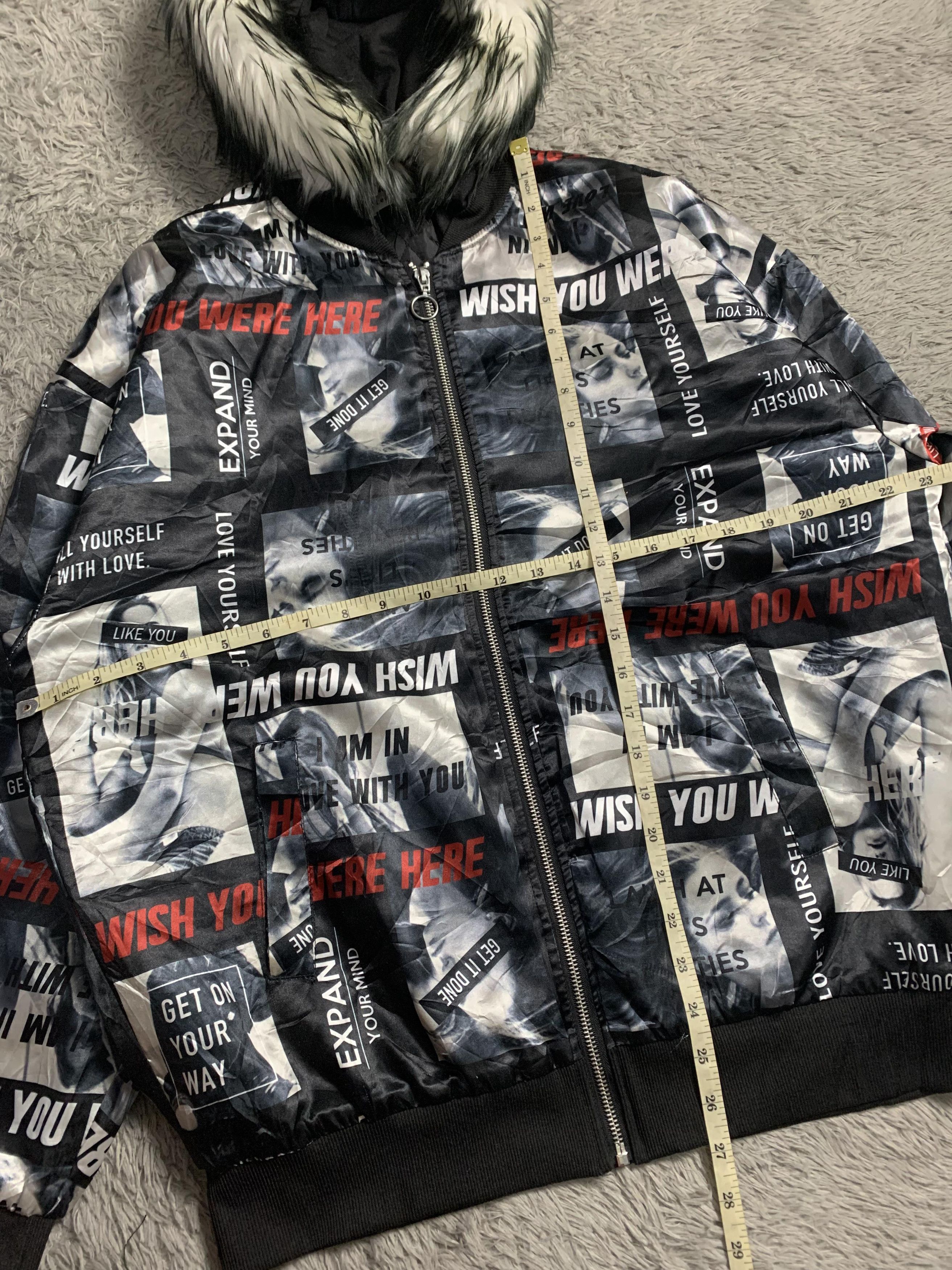 Japanese Brand Leah Matin AOP Over Print Fur Hoodie Size US M / EU 48-50 / 2 - 7 Thumbnail