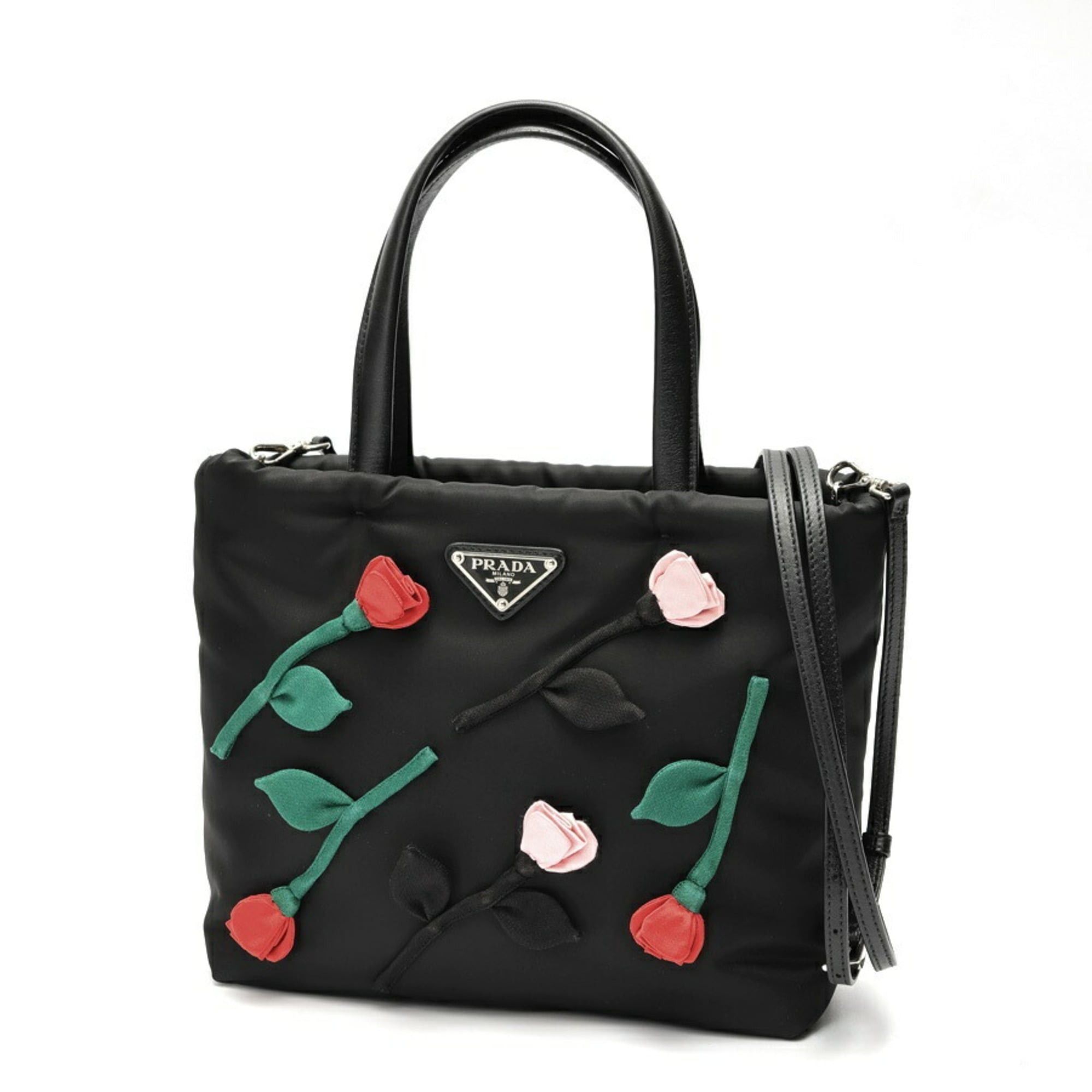 Prada Prada Tote Bag Shoulder 1BA257 Nylon Black Size ONE SIZE - 1 Thumbnail