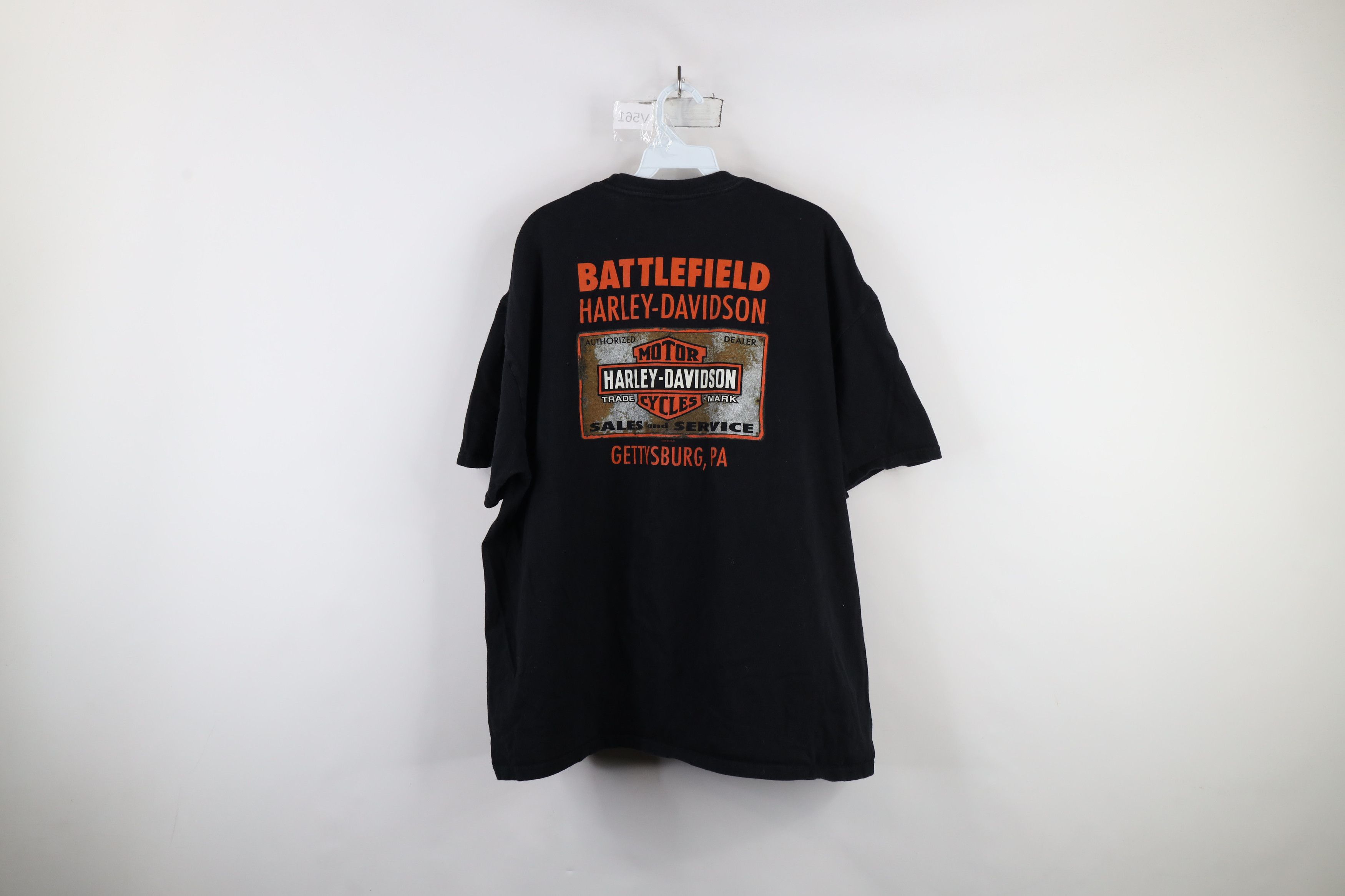 Harley Davidson × Vintage Vintage Y2K Harley Davidson Flames Wolf Short Sleeve T-Shirt Size US XXL / EU 58 / 5 - 11 Thumbnail