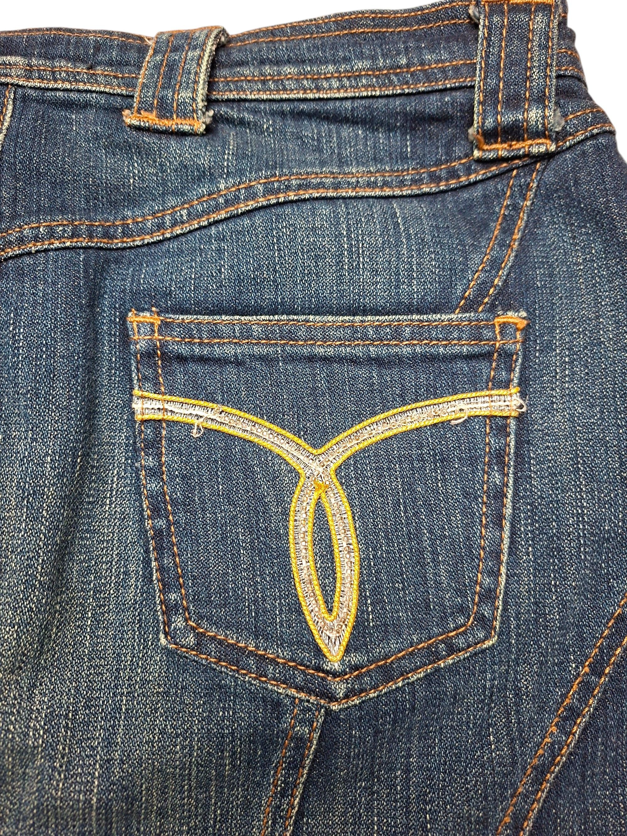 Versace Jeans Couture VTG 00s Versace Jeans Couture VJC Denim Skirt Archive Size 30" / US 8 / IT 44 - 4 Thumbnail