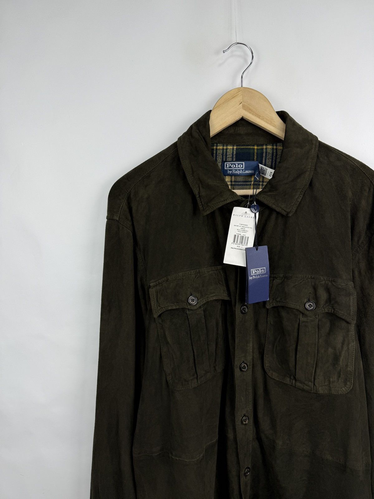 Polo Ralph Lauren 🇺🇸 NEW❗️Ralph Lauren Polo Suede Utility Leather Safari Jacket Size US L / EU 52-54 / 3 - 8 Thumbnail