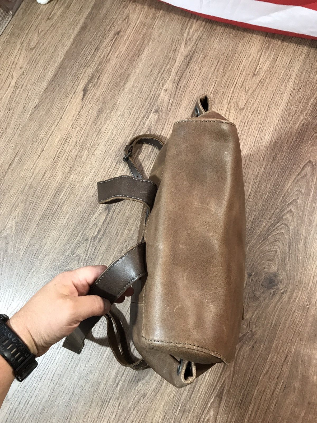 Designer × Leather Aunts & Uncles Leather Backpack rare Size ONE SIZE - 5 Thumbnail