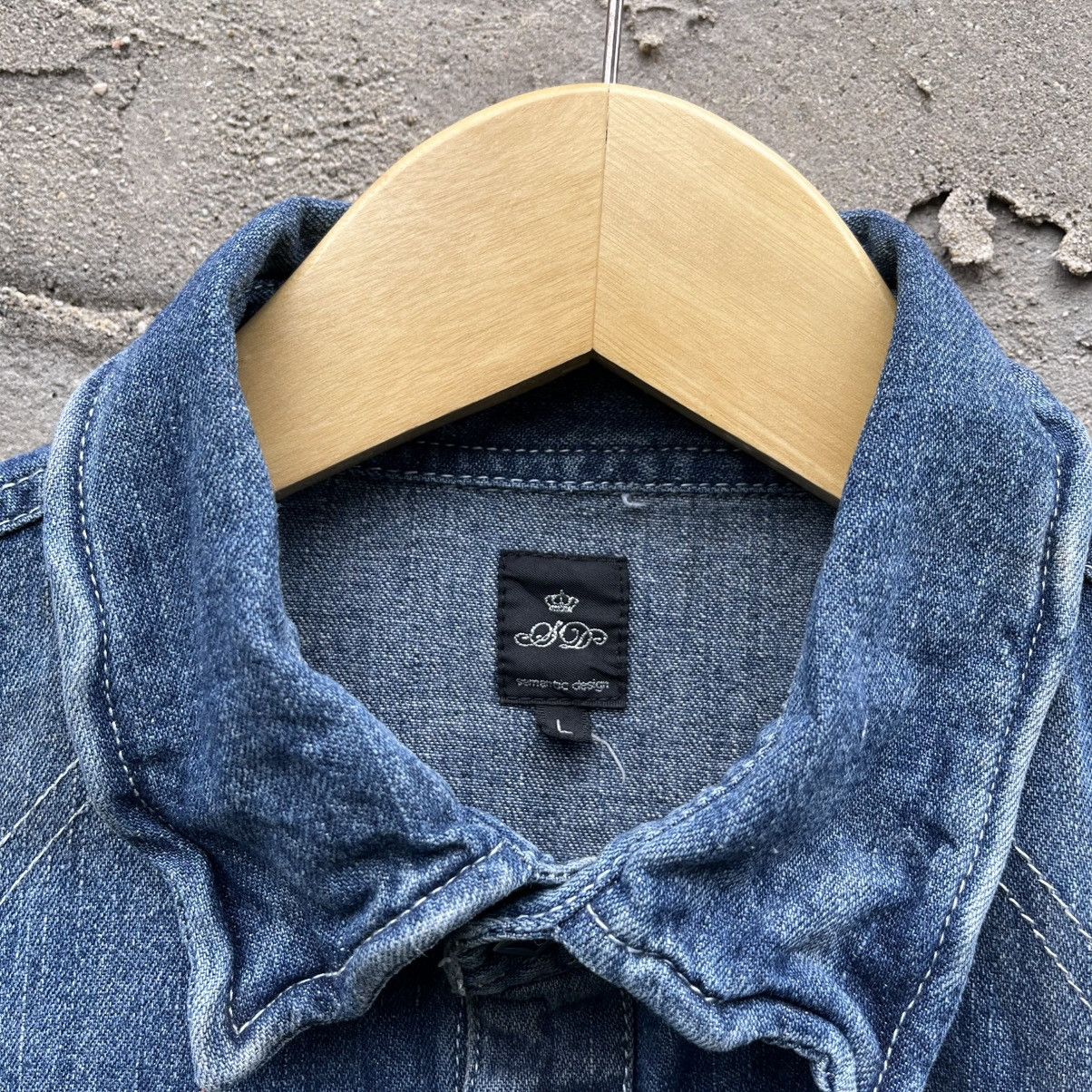 Japanese Brand Semantic design Biker shirt Blue indigo Hidden Pocket Size US L / EU 52-54 / 3 - 5 Thumbnail