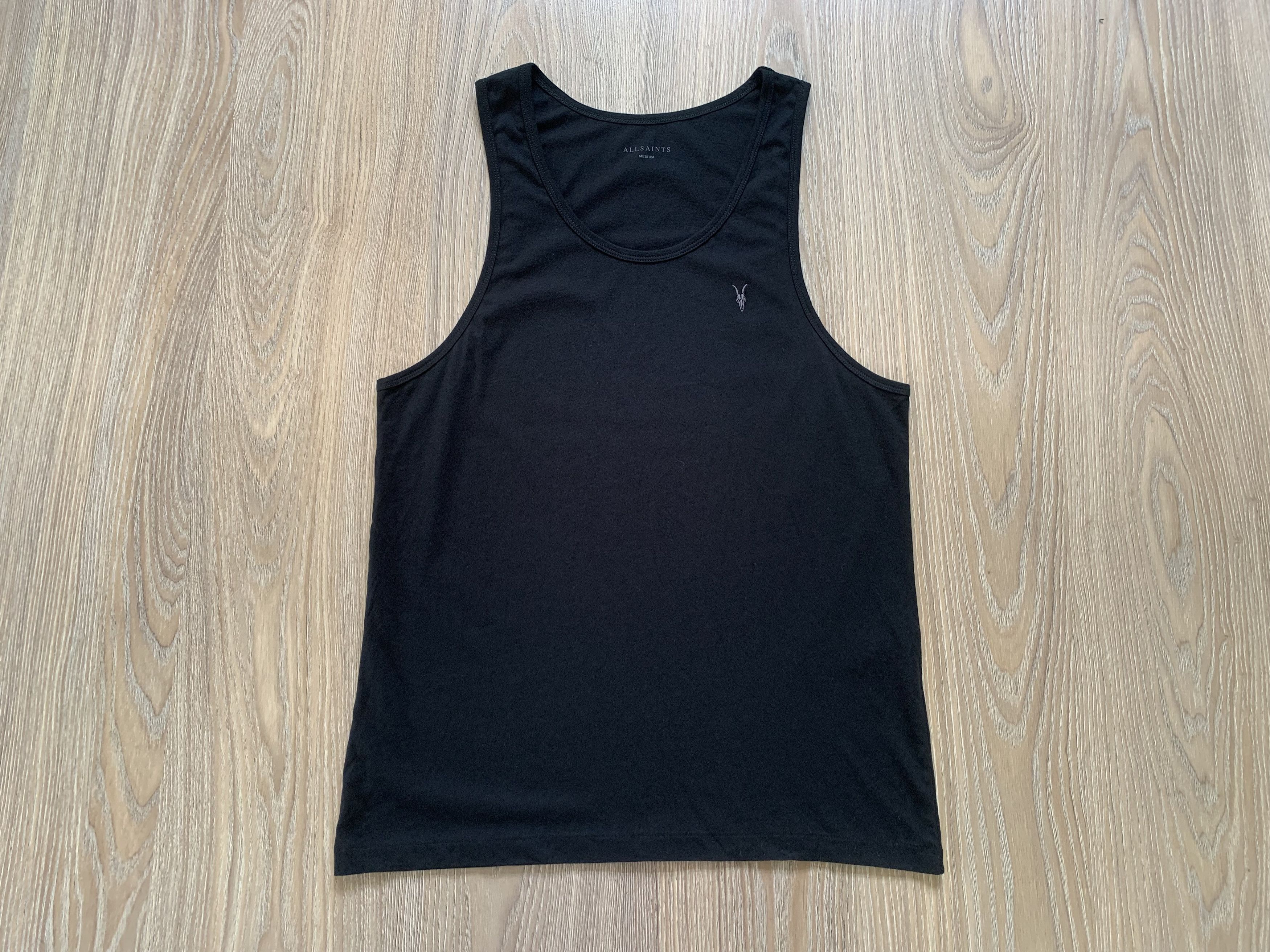 Allsaints Allsaints Tonic Vest Mens Black Cotton Tank Top Size US M / EU 48-50 / 2 - 2 Thumbnail