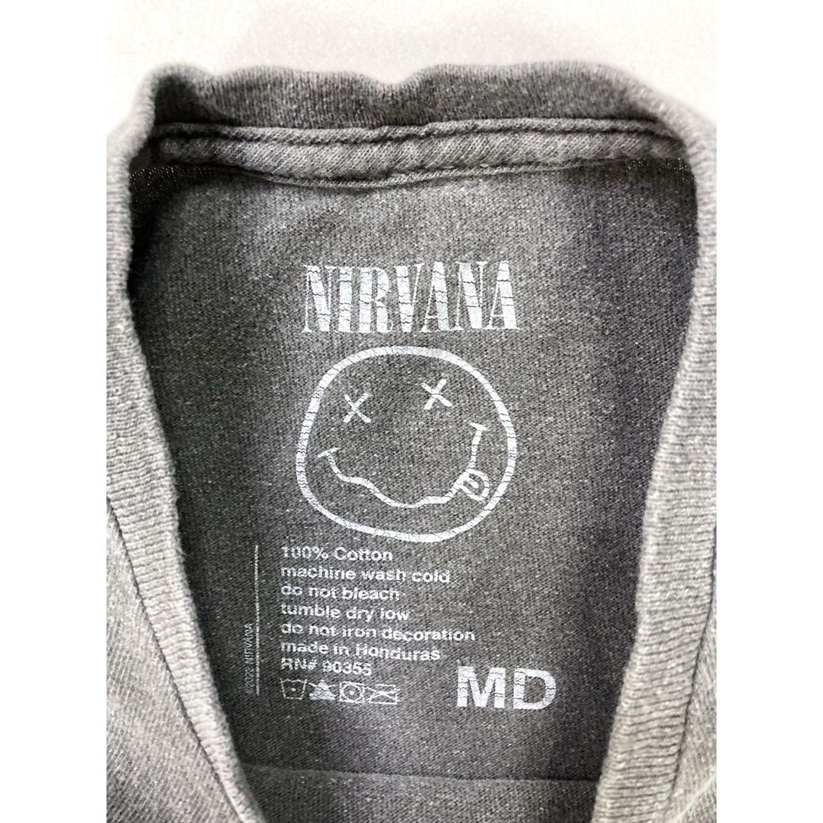 Etro Nirvana Graphic T-shirt Women Medium Gray Short Sleeve Music Merch Retro Size M / US 6-8 / IT 42-44 - 4 Thumbnail
