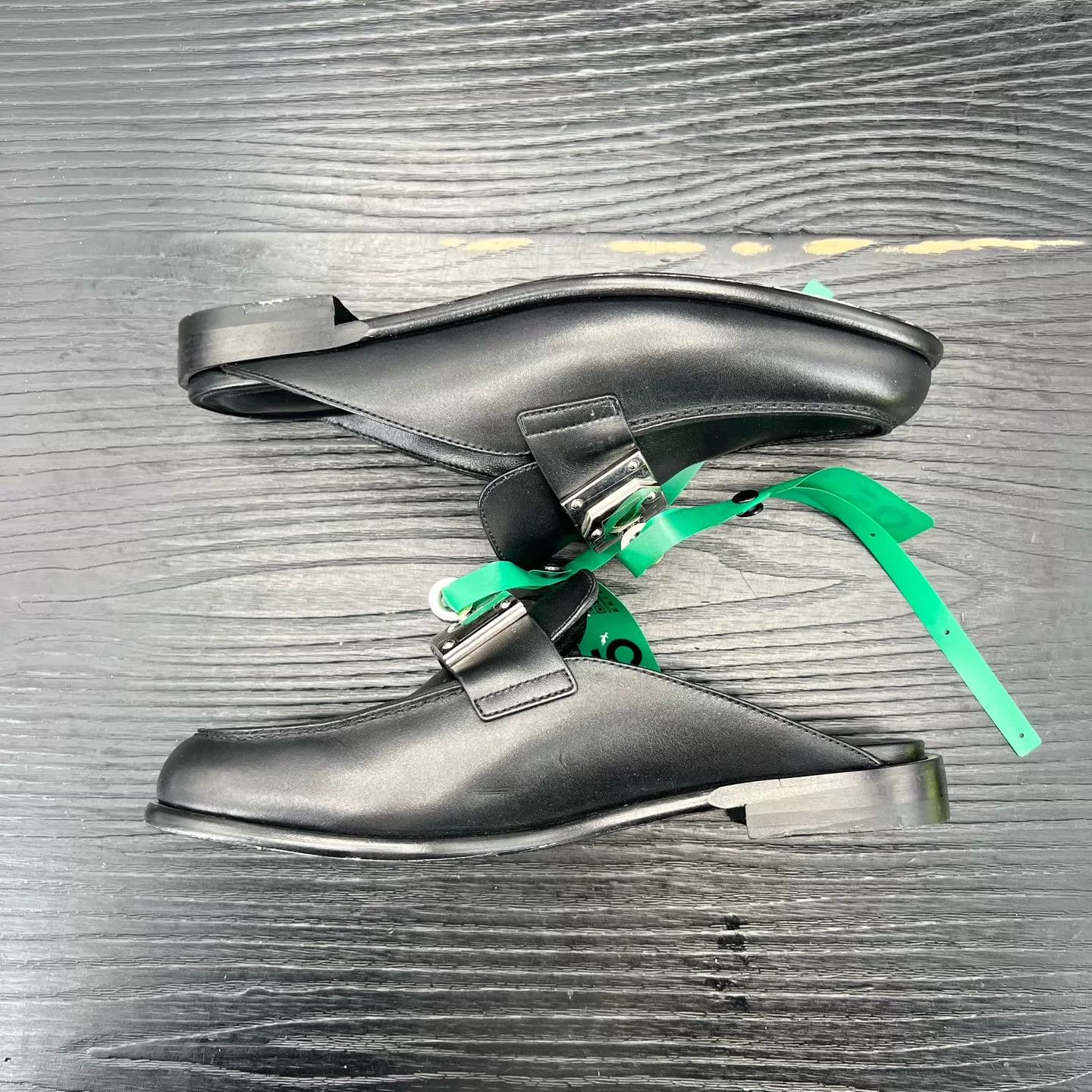 Hermes Hermès Lota Mule Black 37.5 Mint with Box Size US 7 / IT 37 - 4 Thumbnail