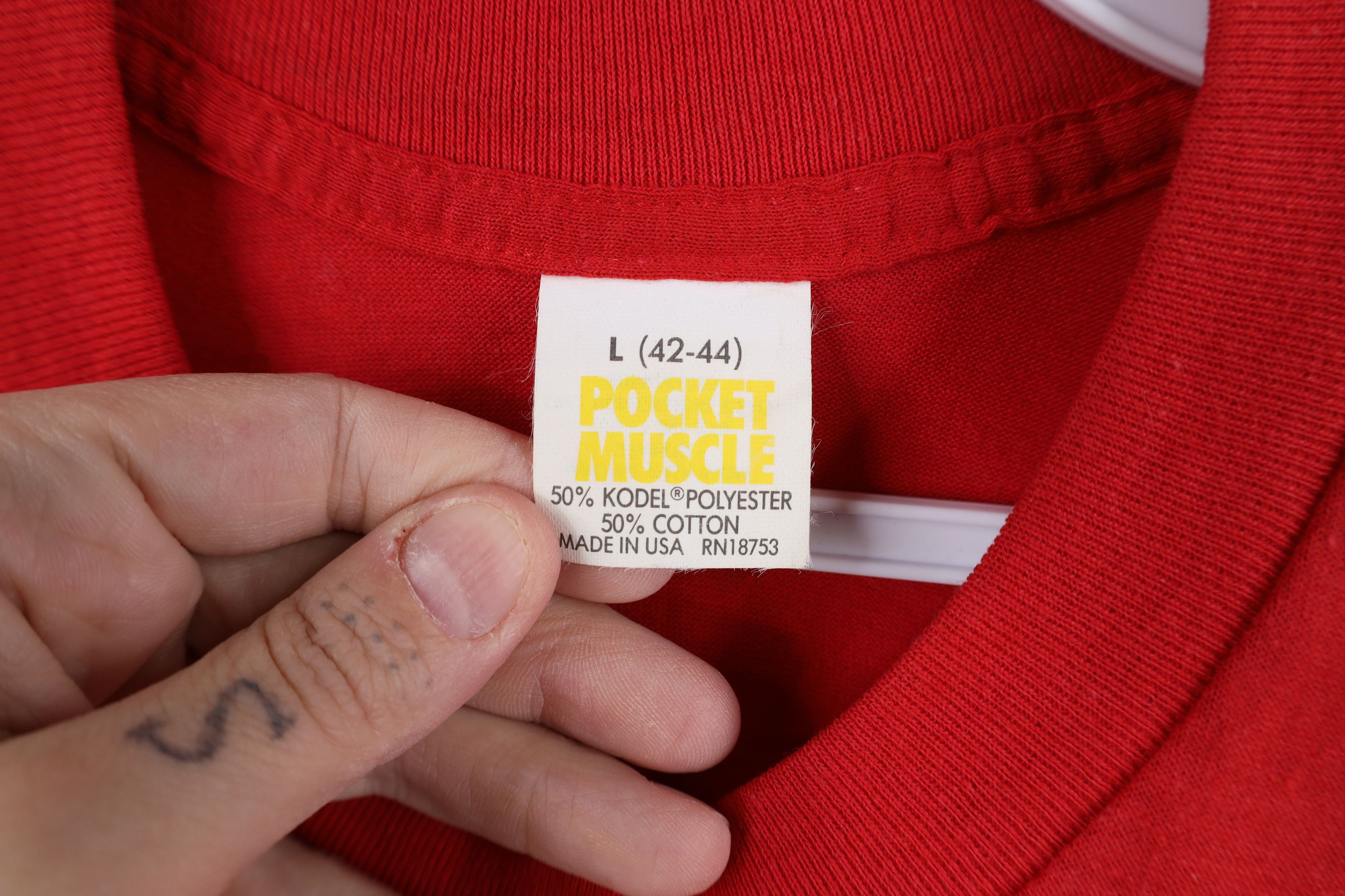 Vintage Vintage 70s Streetwear Blank Sleeveless Muscle T-Shirt USA Size US L / EU 52-54 / 3 - 10 Thumbnail