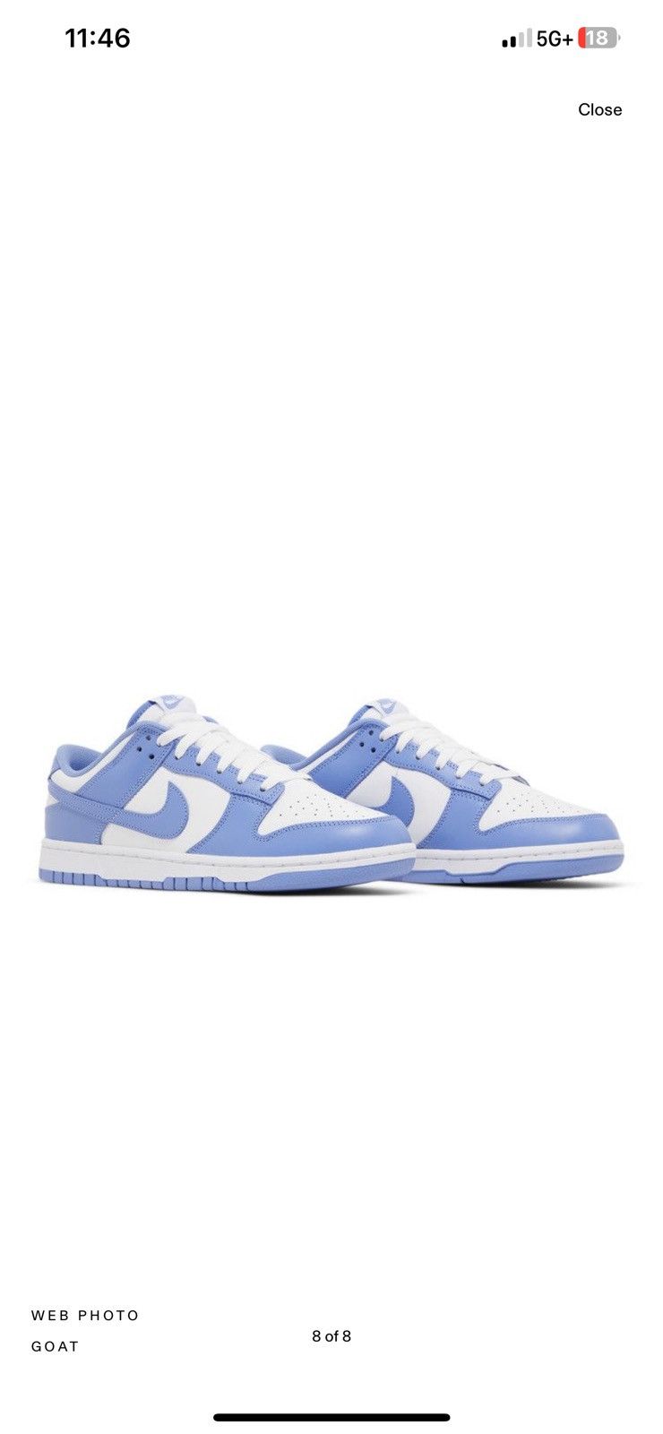 Nike Polar Blue Dunk Low Size US 9 / EU 42 - 5 Thumbnail