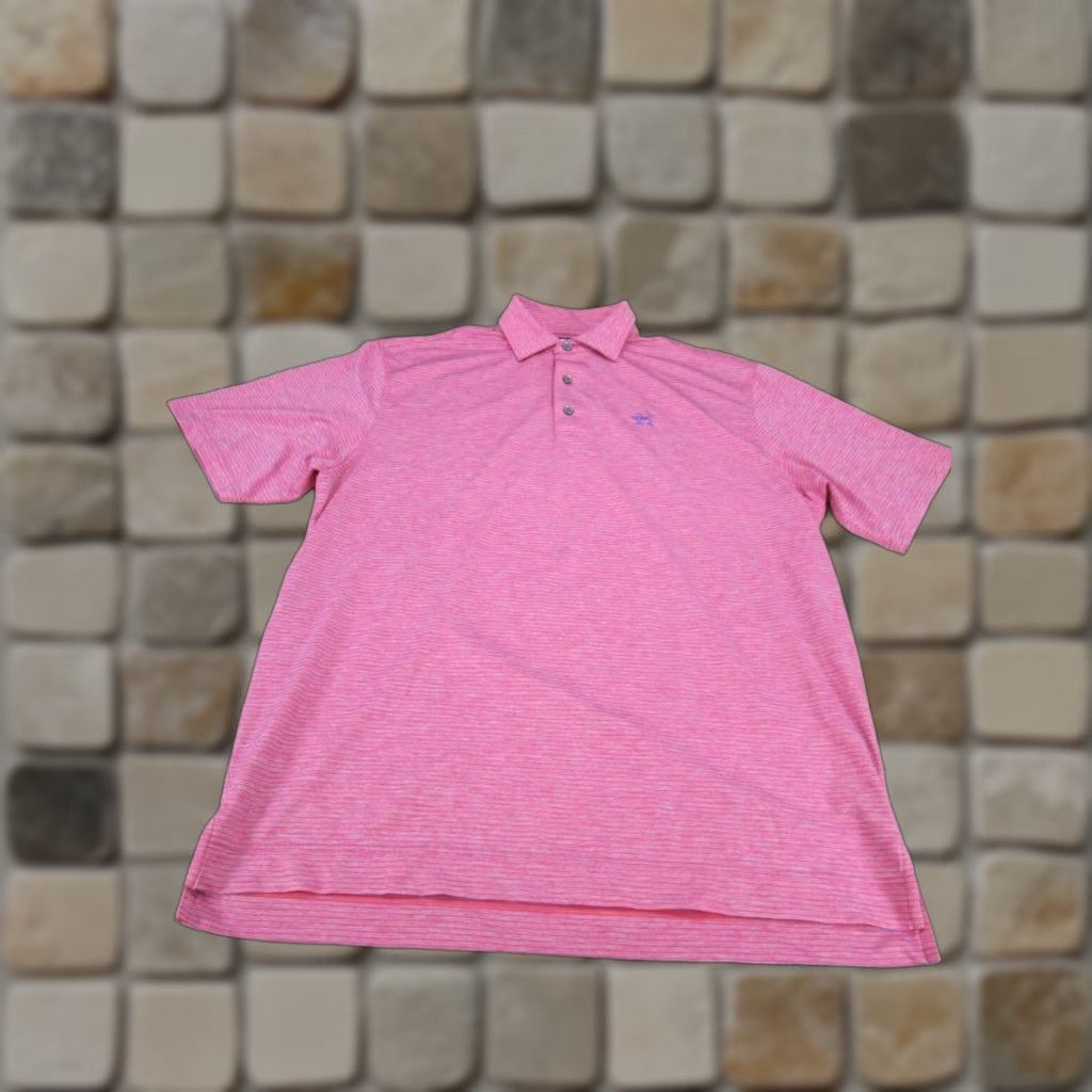 Footjoy Footjoy Polo Shirt Mens L Pink Stretch Performance Golf Shirt Size US L / EU 52-54 / 3 - 1 Thumbnail