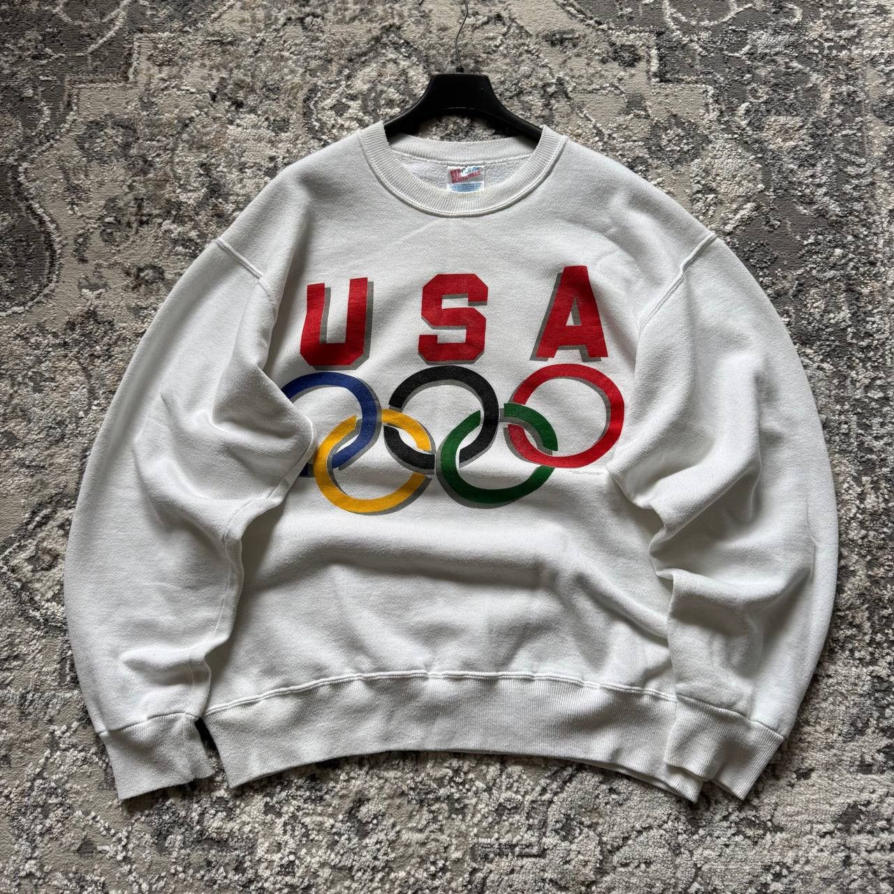 Vintage Hanes Vintage USA Olympic Games 90s Boxy Baggy Crewneck Size US L / EU 52-54 / 3 - 2 Thumbnail