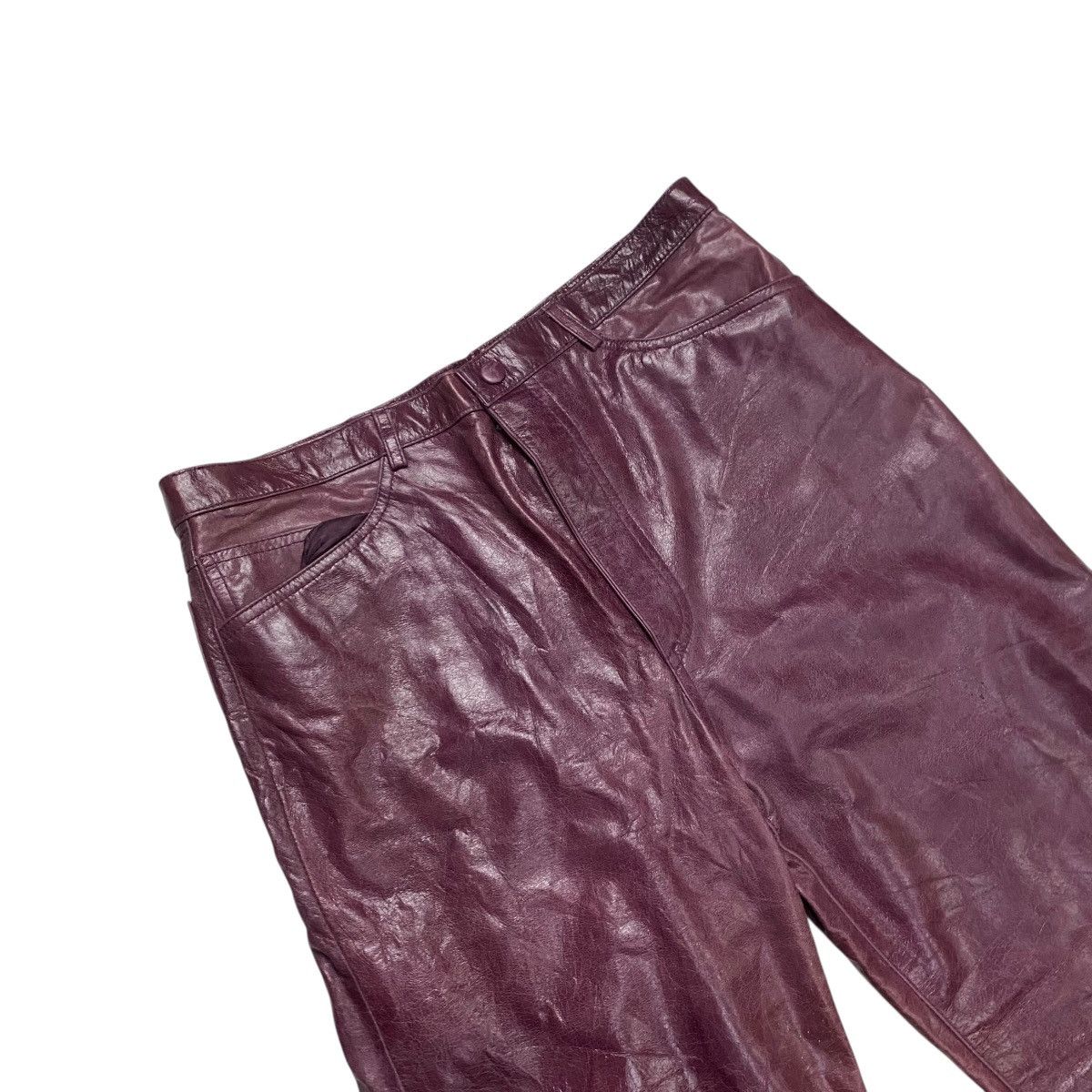 Genuine Leather Kazzo faux straight leather pant Size US 34 / EU 50 - 5 Thumbnail
