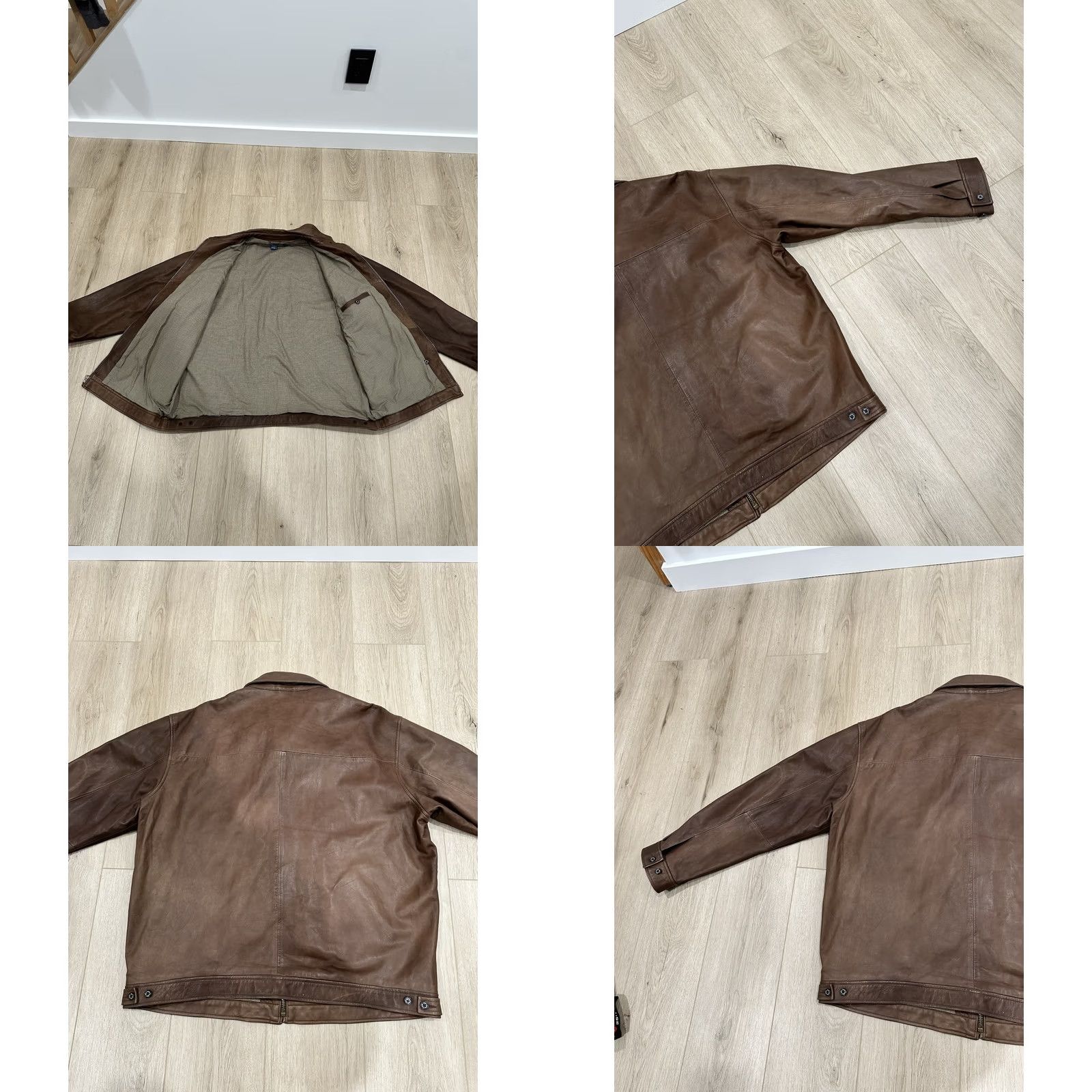 Polo Ralph Lauren Polo Ralph Lauren Jacket 2XL Brown Leather Zip Mens Glove Soft Leather Jacket Size US XXL / EU 58 / 5 - 8 Thumbnail