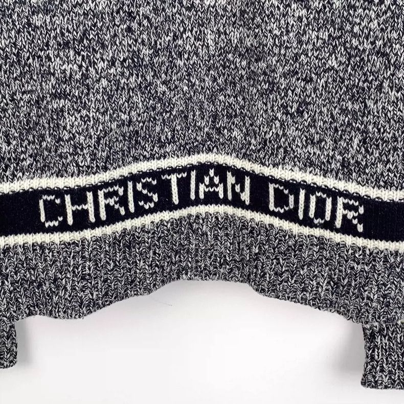 Dior Christian Dior Gray Wool VNeck Sweater-2506 Size US L / EU 52-54 / 3 - 5 Thumbnail