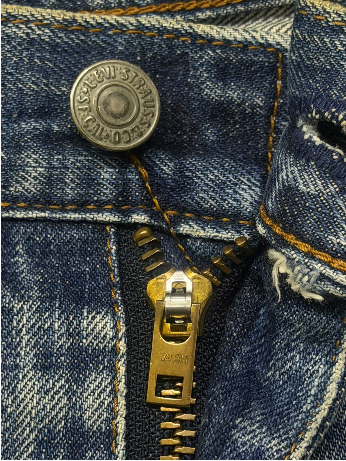 Levi's Vintage Clothing Vintage 90s Levi’s 502-XX Big E Talon Japan Selvedge Denim Size US 30 / EU 46 - 12 Thumbnail