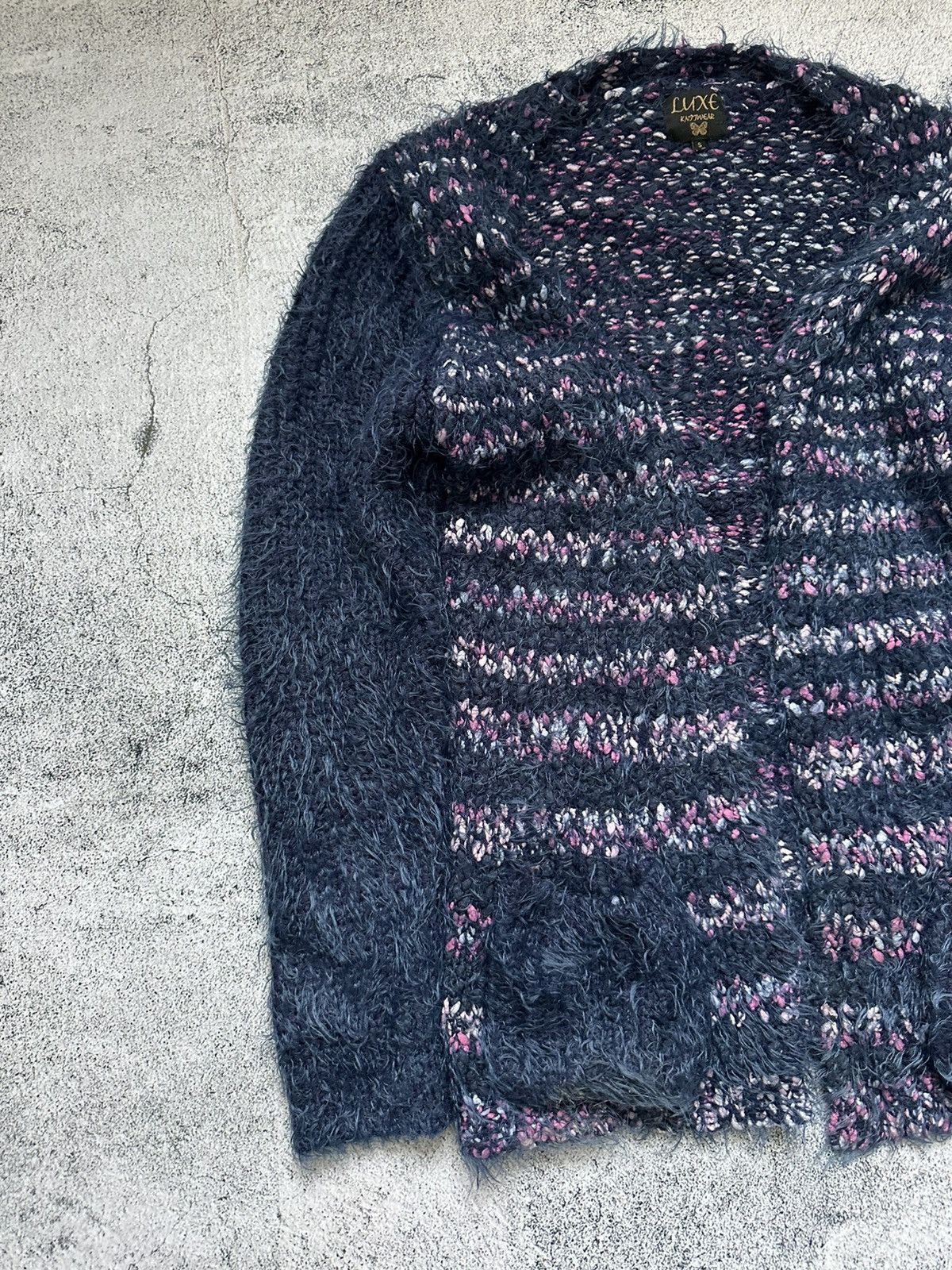 Japanese Brand Faux Fur Sweater Purple Fit Junya Watanabe Style Size S / US 4 / IT 40 - 4 Thumbnail
