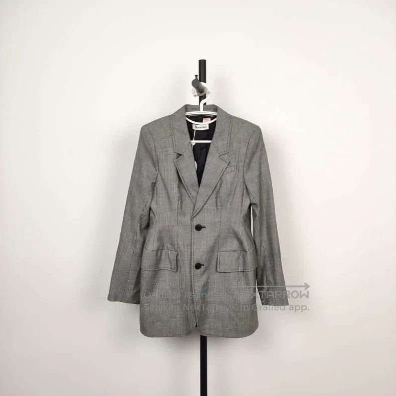 Balenciaga Balenciaga Cotton Plaid Jacket Size XS / US 0-2 / IT 36-38 - 1 Thumbnail