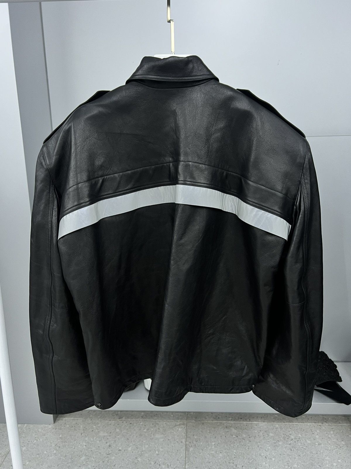 Balenciaga Balenciaga SS23 Paris uniform oversized leather jacket Size US L / EU 52-54 / 3 - 4 Thumbnail