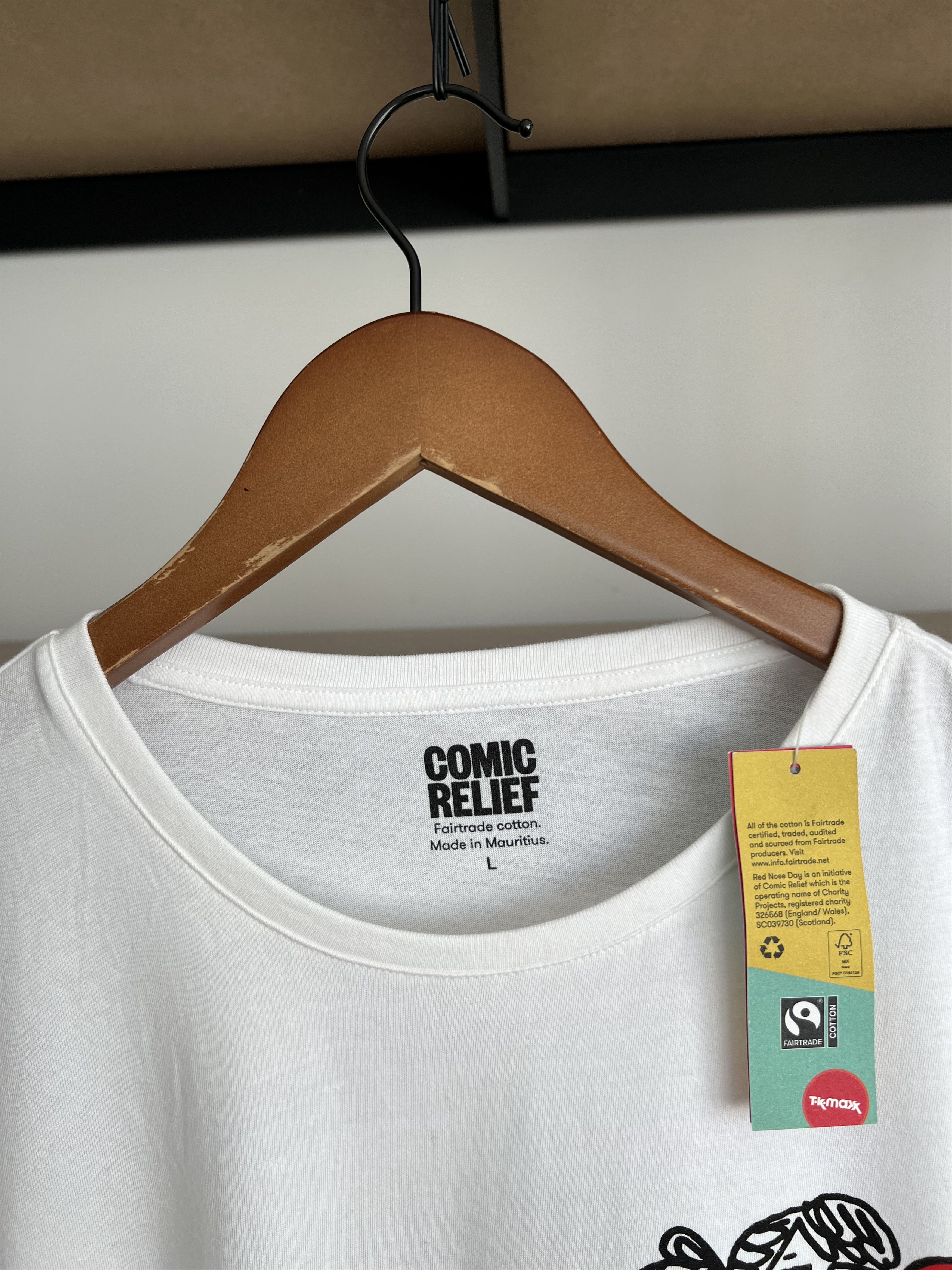 Arts & Science Comic Relief Gemma Correll Art Design White T-shirt Size US L / EU 52-54 / 3 - 5 Thumbnail