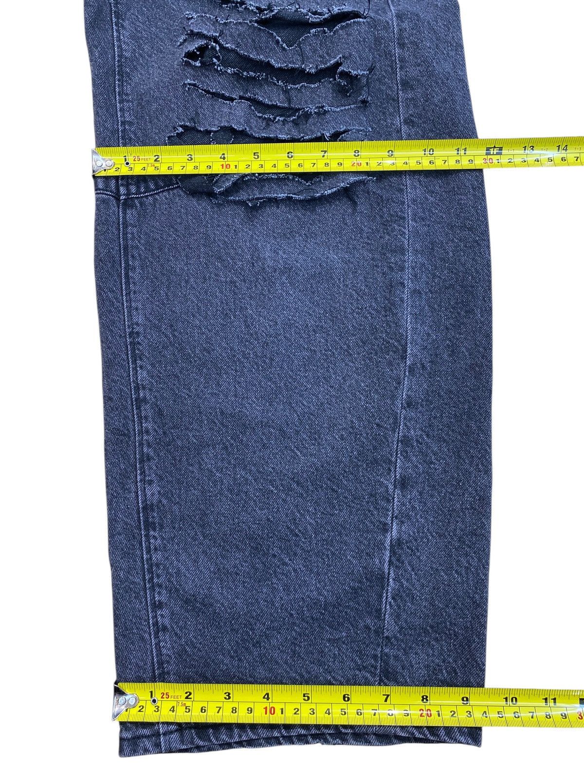 GU GU Baggy Black Wash Style Ripped Jeans Size US 28 / EU 44 - 8 Thumbnail