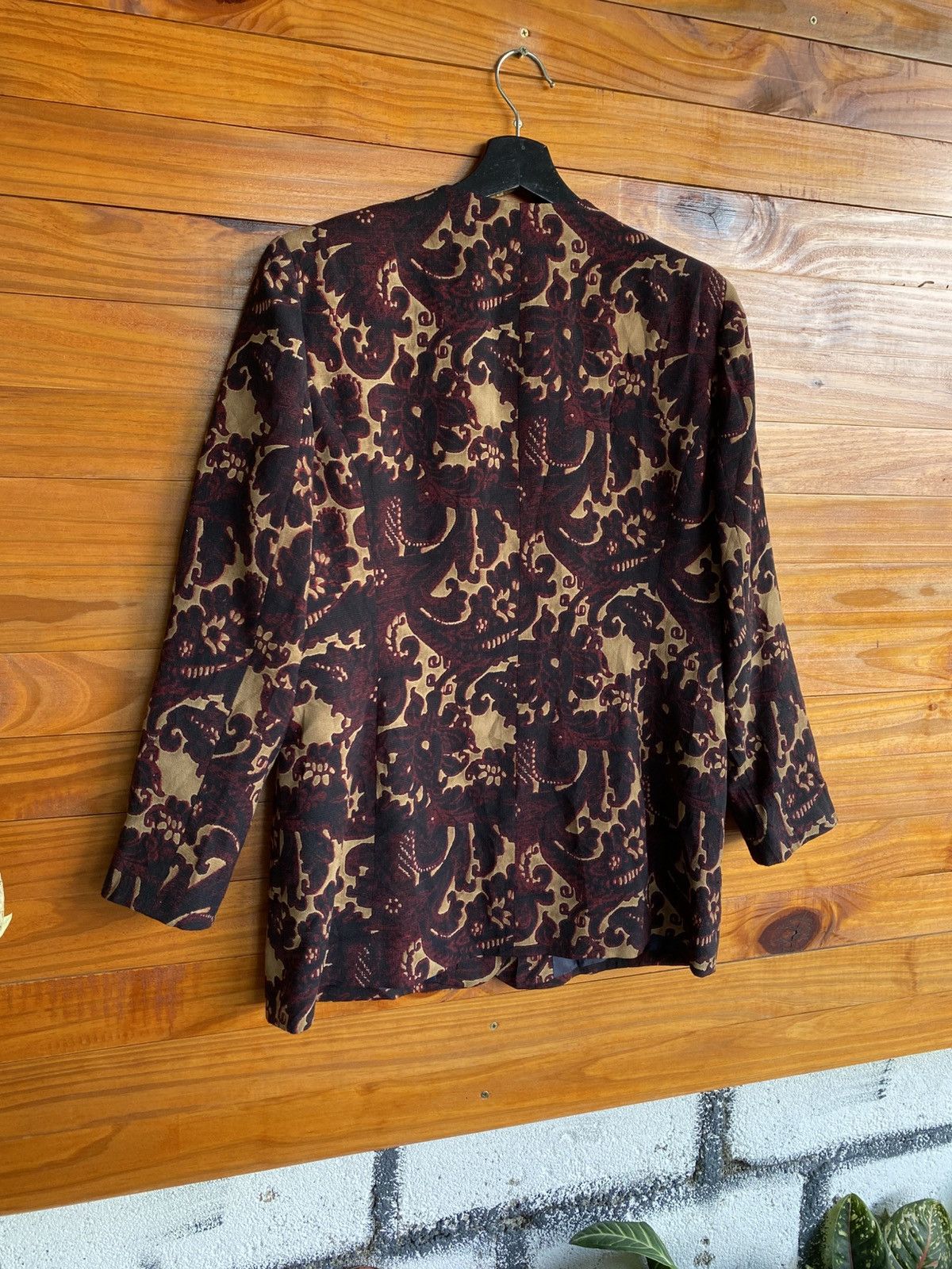 Japanese Brand BON PLAN Tokyo Vintage Baroque Pattern Jacket Size 9 Size M / US 6-8 / IT 42-44 - 16 Thumbnail