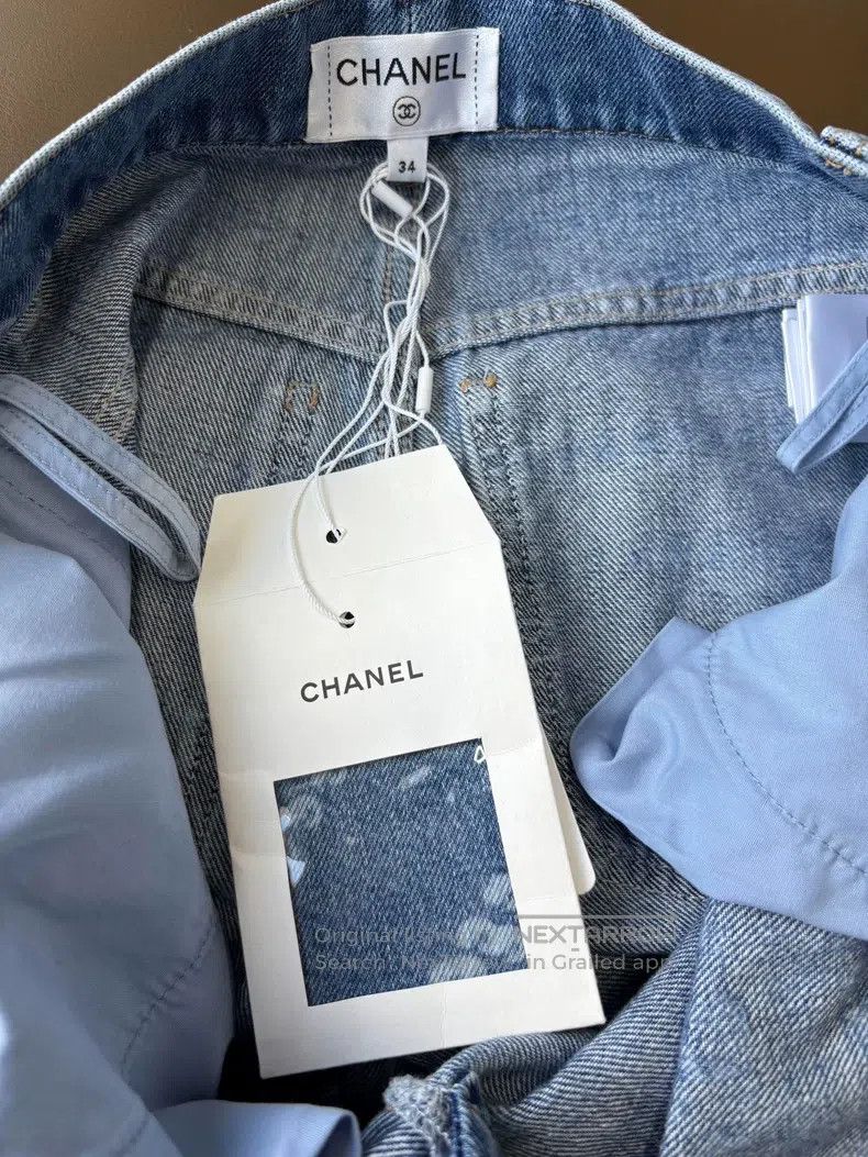Chanel Chanel 25p The most popular medium blue wide-leg version p Size 42" / US 20 - 5 Thumbnail