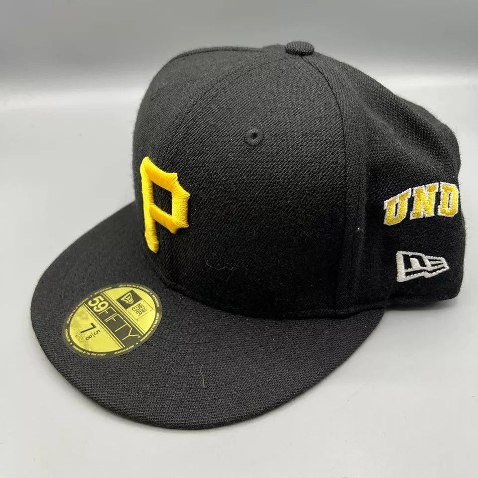 New Era Pittsburgh Pirates Hat Men 7 5/8 59Fifty New Era MLB Fitted Size ONE SIZE - 3 Thumbnail