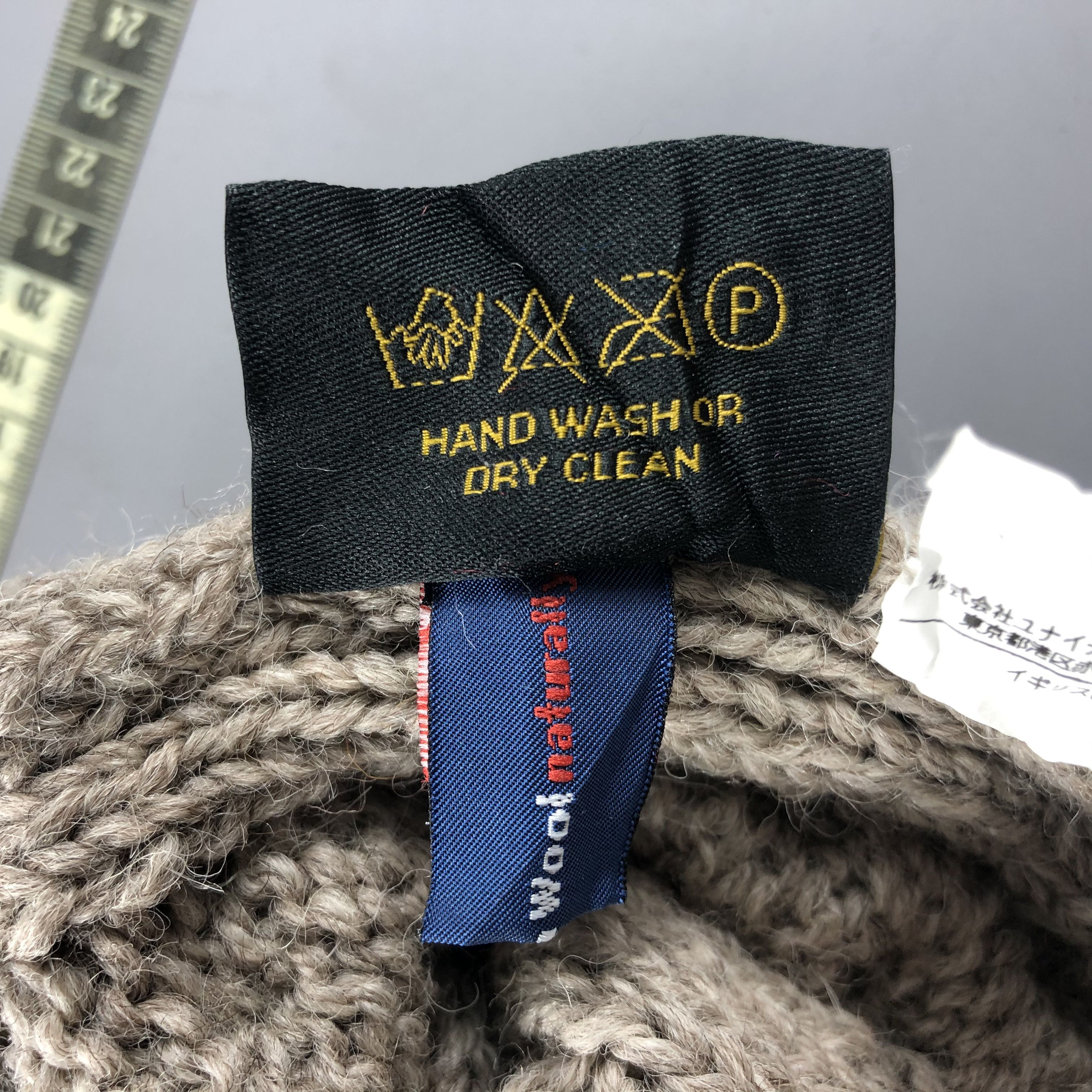 Other × Vintage British Wool Aran Isle Beanie Snow Hat Snow Cap -D159 Size ONE SIZE - 5 Thumbnail