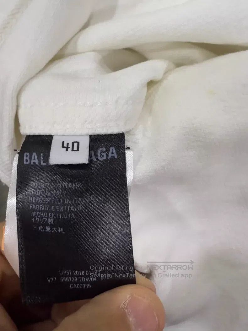 Balenciaga Balenciaga size 40 Collar Letter Ribbon Denim Jacket, Size Size S / US 4 / IT 40 - 4 Thumbnail