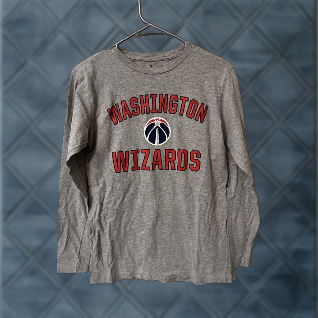 Vintage WASHINGTON WIZARDS BASKETBALL SHIRT L/S SIZE S GRAY FANATICS Size US S / EU 44-46 / 1 - 1 Thumbnail