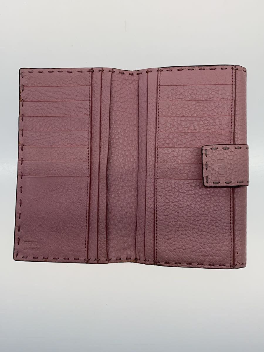 Fendi Fendi Peekaboo Leather Long Wallet Pink Size ONE SIZE - 4 Thumbnail