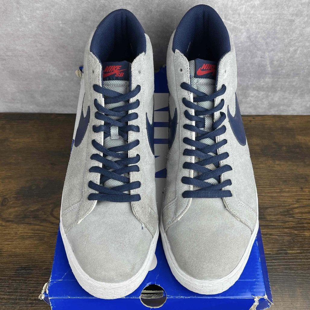 Nike Nike SB Blazer Matte Silver Midnight Navy 310801-003 Gray OG Size US 14 / EU 47 - 5 Thumbnail