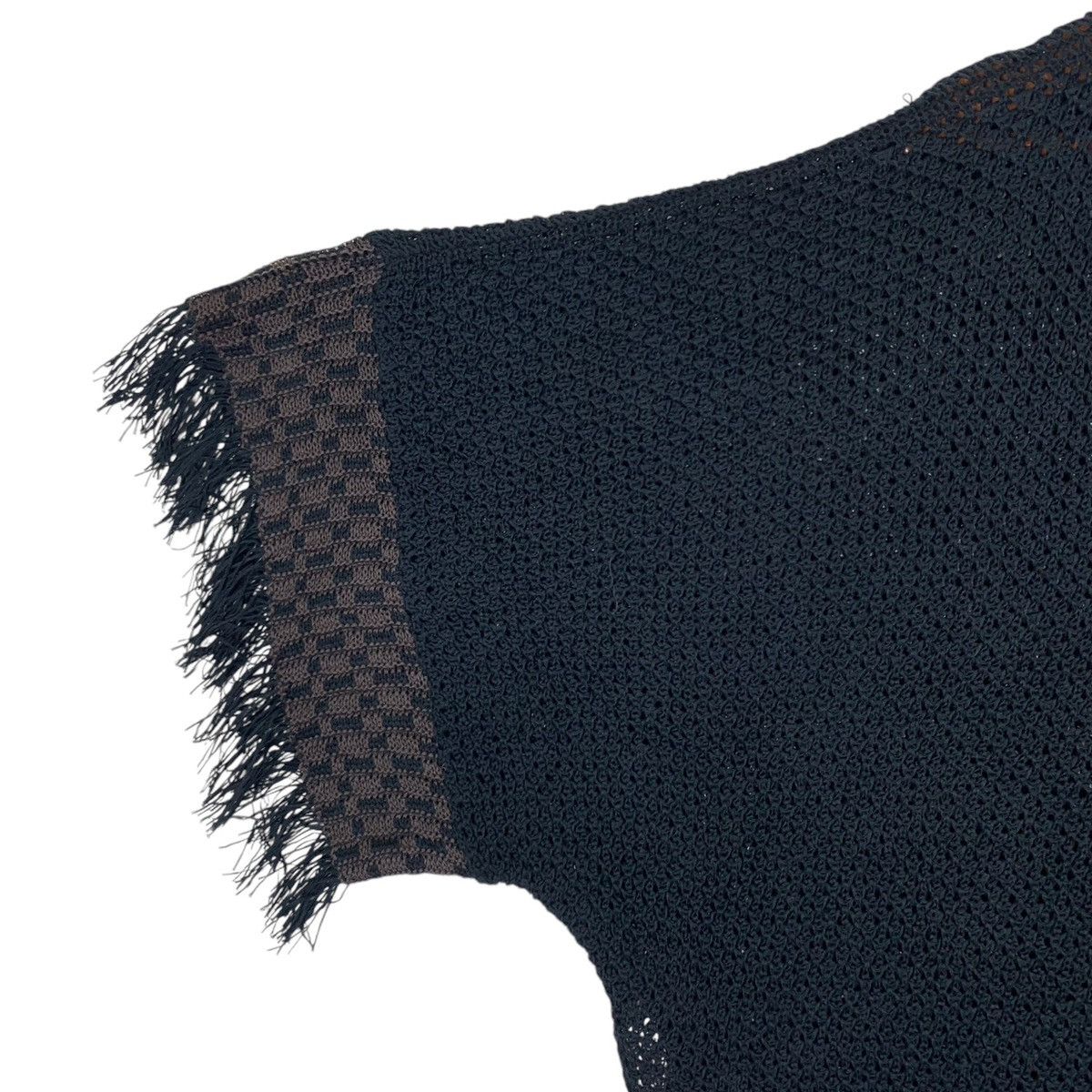 Issey Miyake × Japanese Brand Vintage Issey Miyake Label Net Shirt Black Size M / US 6-8 / IT 42-44 - 4 Thumbnail
