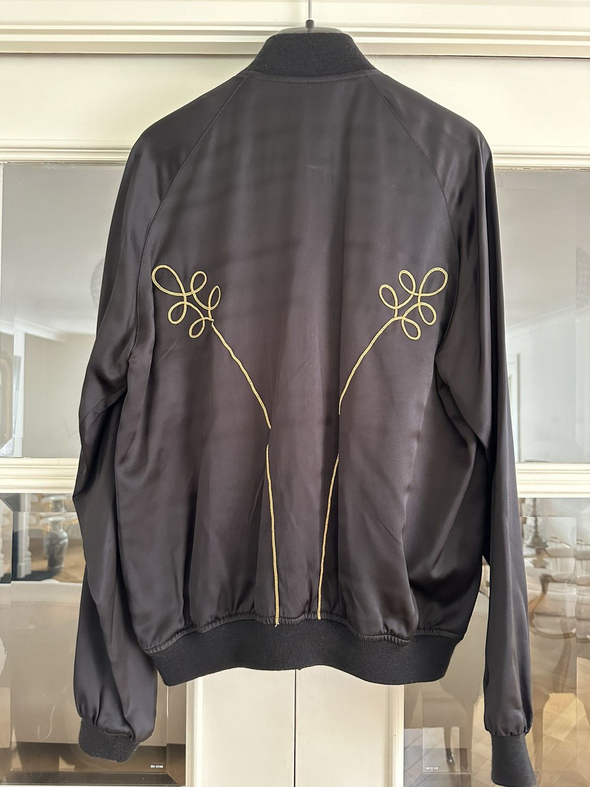 Saint Laurent Paris Officer SS15 Runway Satin Jacket Hedi Slimane Size US M / EU 48-50 / 2 - 4 Thumbnail