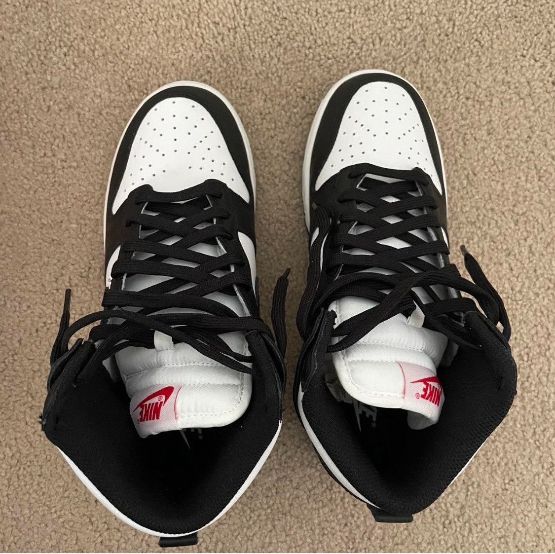 Nike Nike Dunk High Panda Size US 7 / IT 37 - 3 Thumbnail