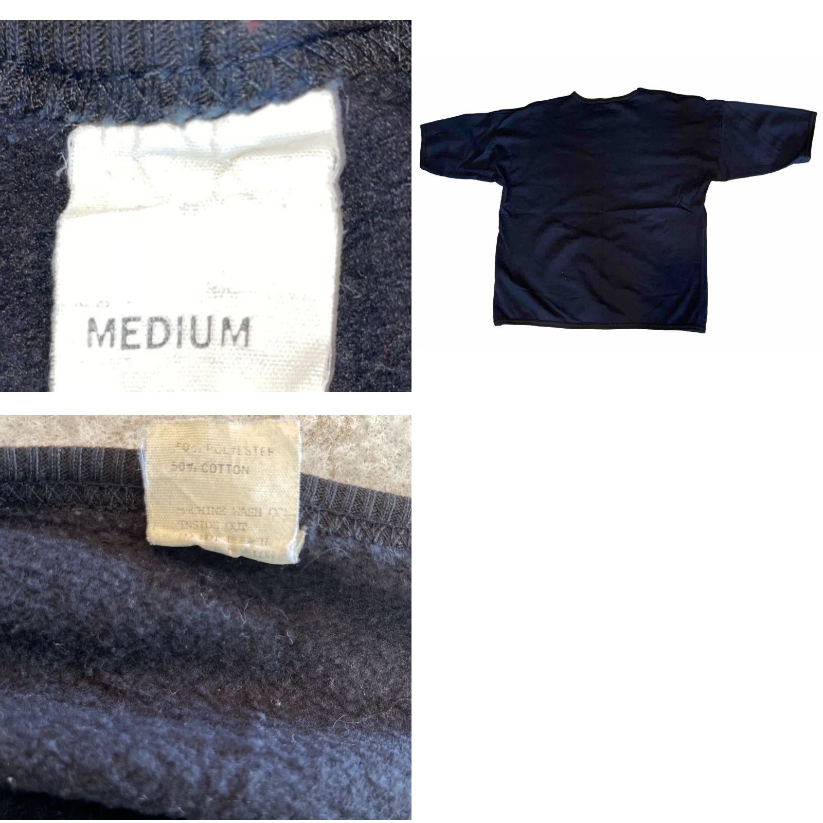 Vintage VINTAGE Sweatshirt Unbranded M Short Sleeve Black Size M / US 6-8 / IT 42-44 - 8 Thumbnail