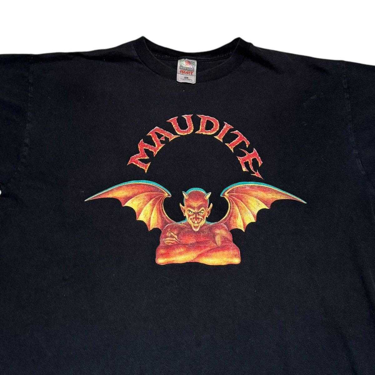 Fruit Of The Loom × Vintage Vintage Maudite Canadian Beer Devil Black Shirt Adult XL Size US XL / EU 56 / 4 - 2 Thumbnail