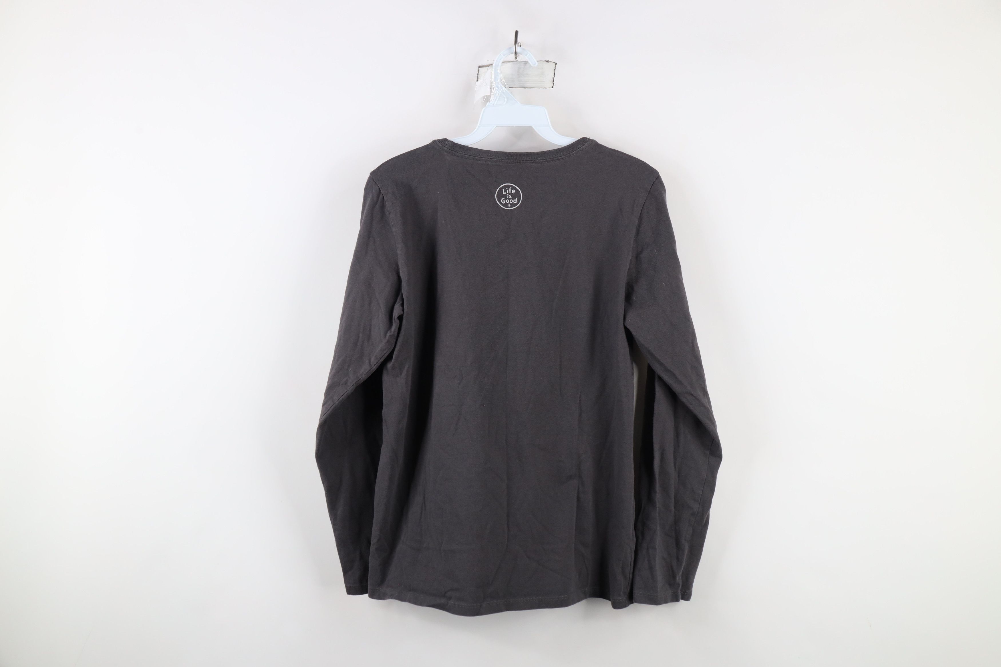 Life is Good × Vintage Life Is Good Spell Out Flower Long Sleeve T-Shirt Gray Size M / US 6-8 / IT 42-44 - 11 Thumbnail