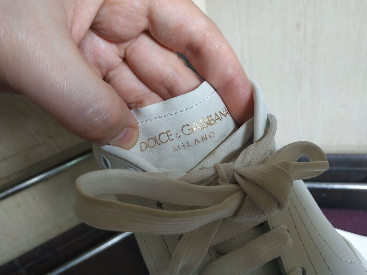 Dolce & Gabbana Dolce & Gabbana Daymaster Womens White Gold Sneakers 7 IT Size US 10 / IT 40 - 6 Thumbnail