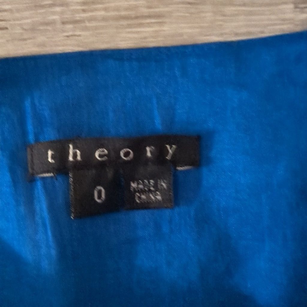 Theory Theory Blue Kadie Mini Cocktail Dress Size 0 Size XS / US 0-2 / IT 36-38 - 2 Thumbnail