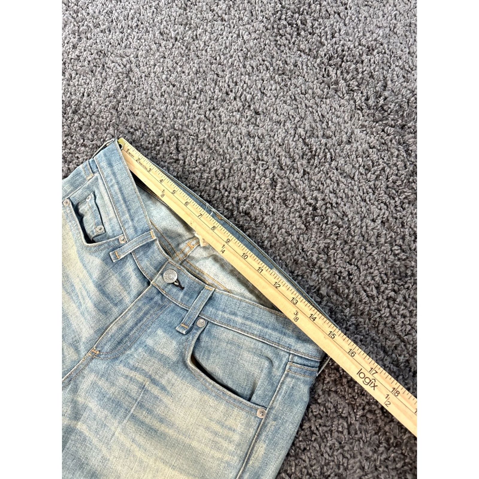 Rag & Bone Rag & Bone Jeans Women’s 30x30 Blue Denim Light Wash Distressed Low Rise Slim 5-Pocket Inseam 30 in Country USA Size 30" / US 8 / IT 44 - 4 Thumbnail