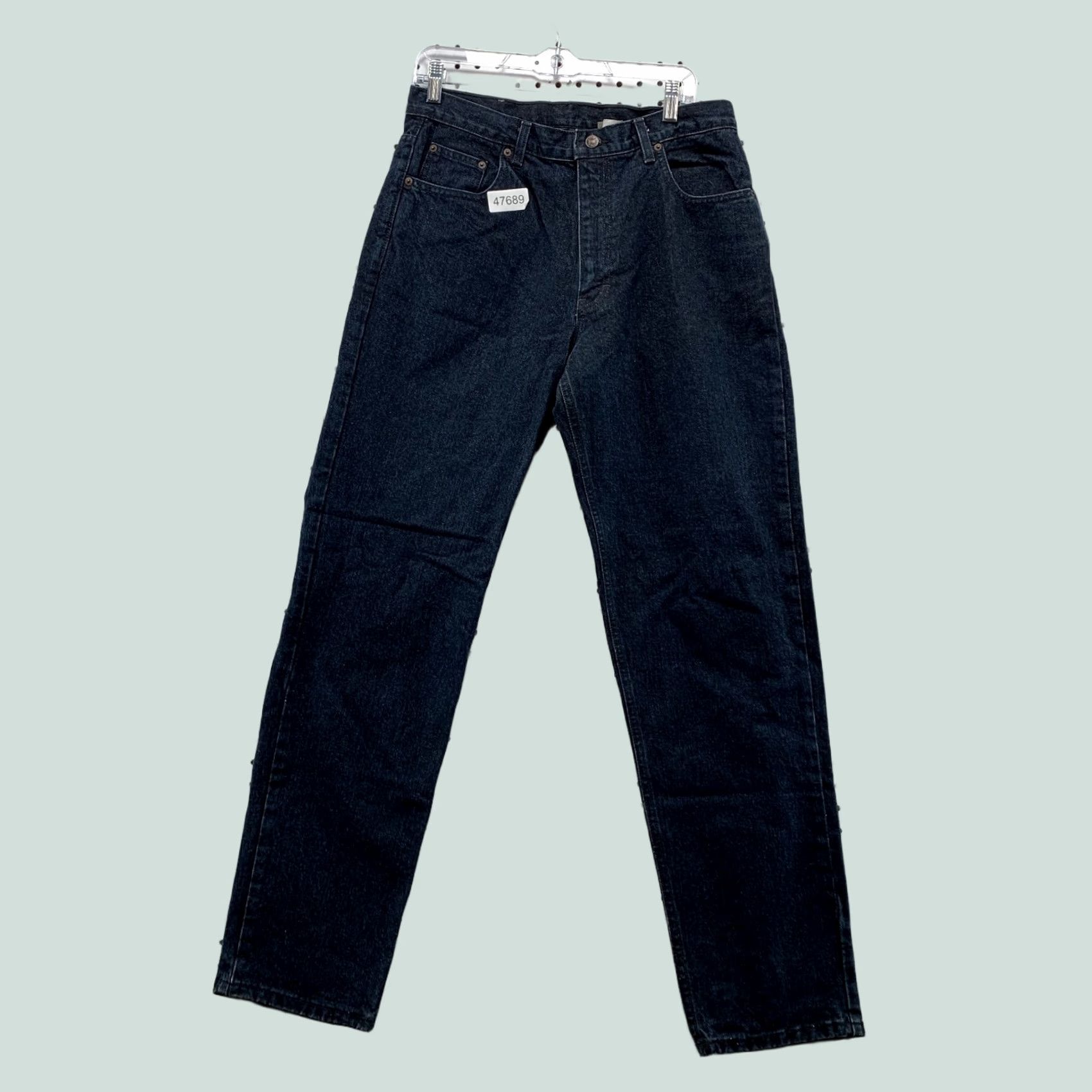 Calvin Klein VINTAGE Calvin Klein Jeans Mens 33 Dark Wash Union Straight USA Jeans Size US 33 - 1 Thumbnail