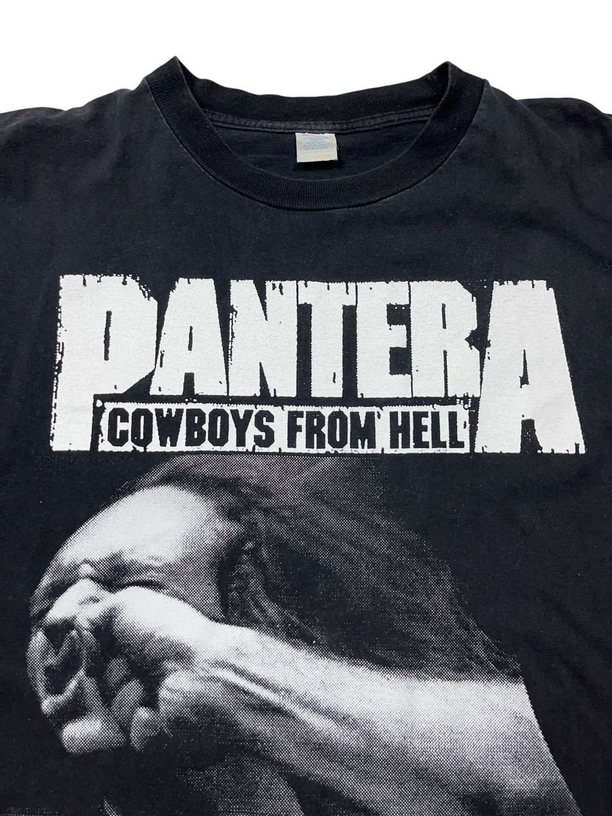 Band Tees Vintage 1992 Pantera Cowboys From Hell Vulgar Display Power Size US XL / EU 56 / 4 - 8 Thumbnail