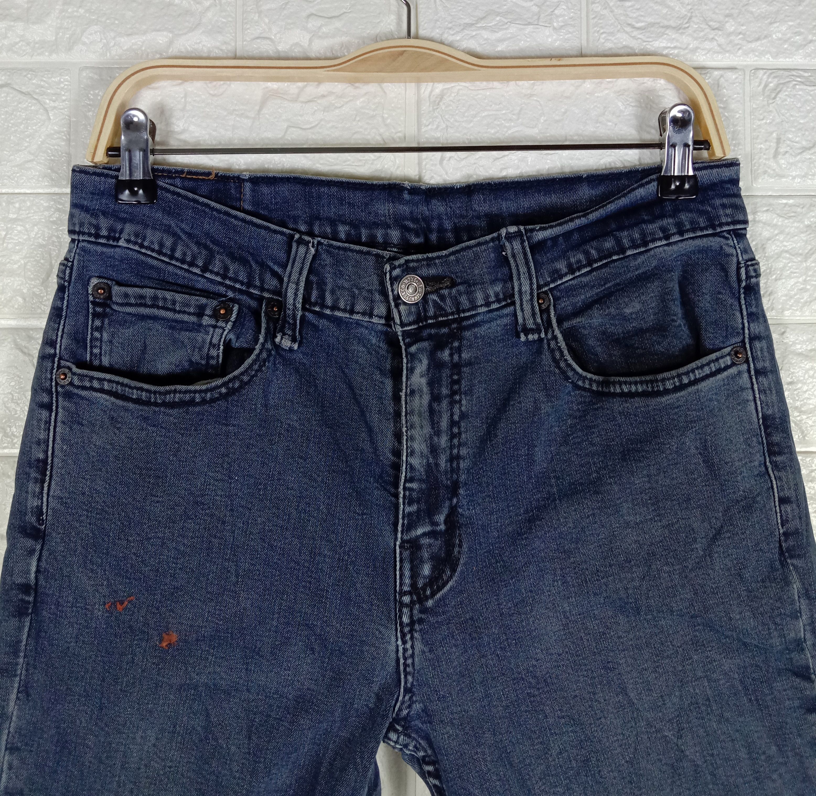 Levi's Vintage Levi's 511 Slim Jeans Dark Blue Denim Size US 31 - 2 Thumbnail