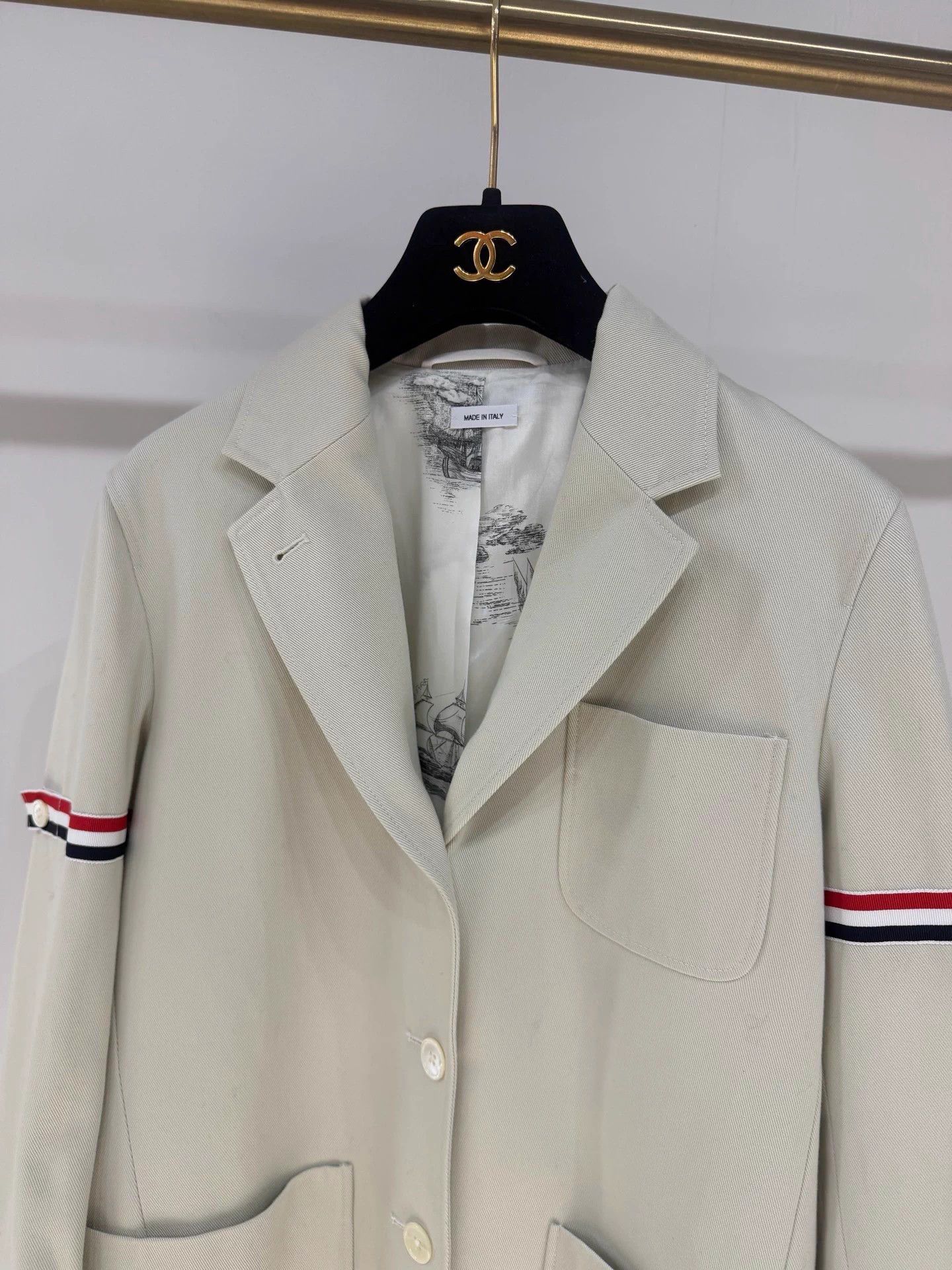 Thom Browne Thom Browne New Oatmeal Strap Blazer 40 with tags Size M / US 6-8 / IT 42-44 - 2 Thumbnail