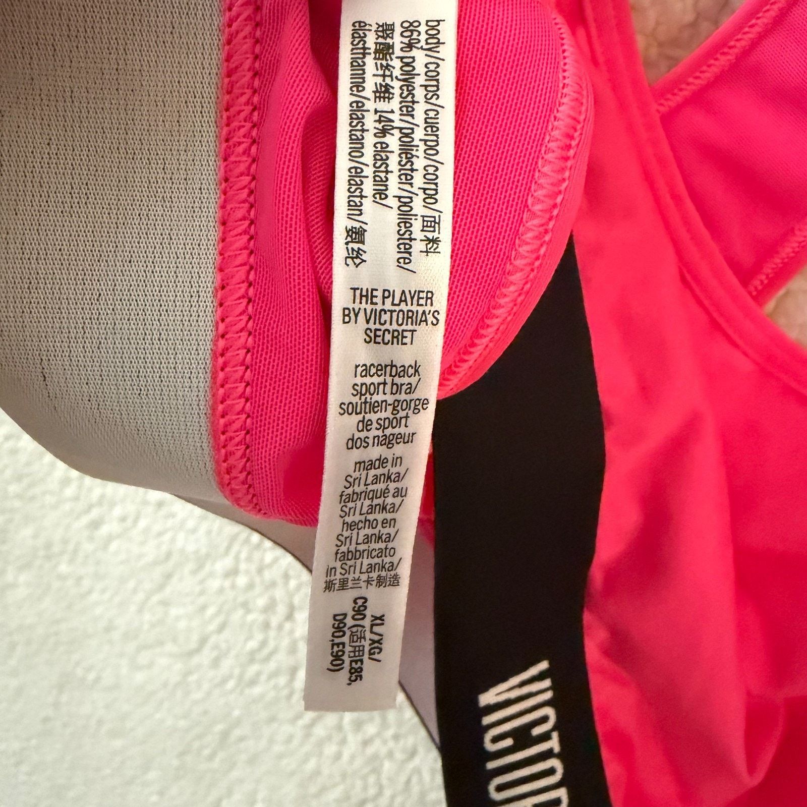 Victoria's Secret Victoria Sport Racerback Sports Bra XL Pink Gymcore Size XL / US 12-14 / IT 48-50 - 7 Thumbnail
