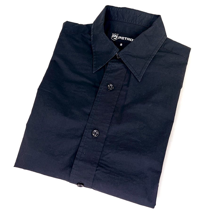 Other Embroidered Black Men's Vintage Shirt with Blue Rhinestones Size US S / EU 44-46 / 1 - 1 Thumbnail